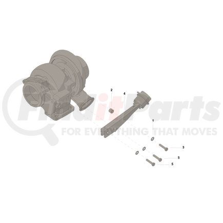 Cummins 4027142 Non-Returnable, BRACKET,TURBOCHARGER