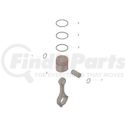 Cummins 4089185 KIT,ENGINE PISTON