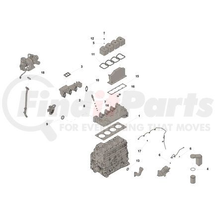Cummins 4089648 CUMMINS ENGINES ORIGINAL OEM, GASKET SET,UPPER, ENGINE