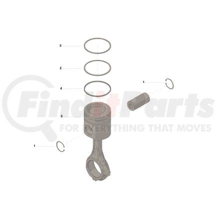 Cummins 4309095 KIT,ENGINE PISTON