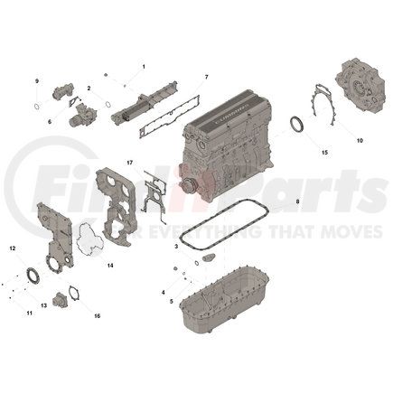 Cummins 4955590 KIT,LOWER ENGINE GASKET