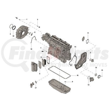 Cummins 4955644 SET,LOWER ENGINE GASKET