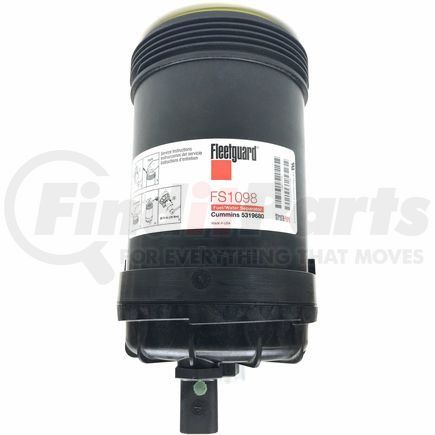 Fleetguard FS1098 Fuel Water Separator - 4.69" Thread Diameter