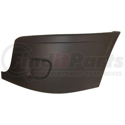 Newstar S-22985 Bumper End Cover, Black without Fog Lamp Hole, LH