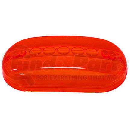 Peterson Lighting 134-15R 134-15 Oblong Clearance/Side Marker Replacement Lens - Red Replacement Lens