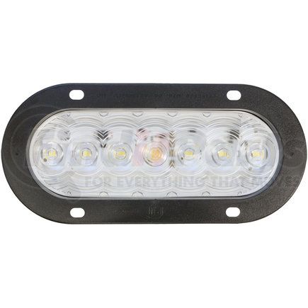 Peterson Lighting V822KC-7 6" Oval Clear with Flange Back-Up Light Kit with Plug PL3 Style