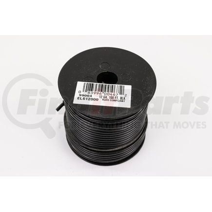 Power Products EL612000 GPT Primary Wire - Black, 12 Ga, 100' Roll