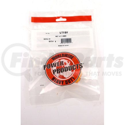 Power Products LT15Y Rect M/C, Amber