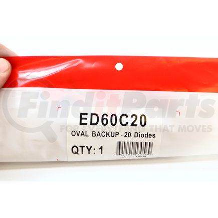 Power Products ED60C20 6" Oval Led Backup Lamp 20 Led