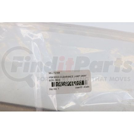 Power Products LT576R Armored Clearance Lamp Gray Bezel Red