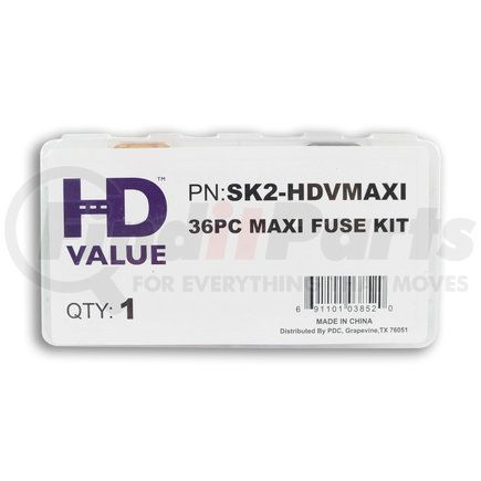 HD Value SK2-HDVMAXI 36-Piece Maxi Blade Fuse Assortment