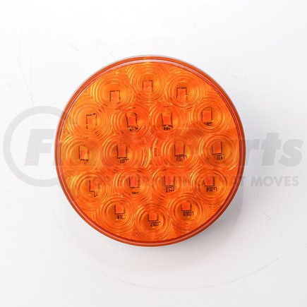 HD Value HDV4002Y 4” Round F/P/T Amber 18 LED; 3 Core Connector