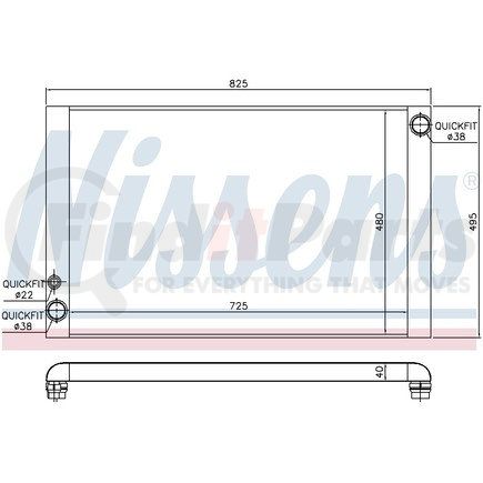 Nissens 60325 Radiator for VOLKSWAGEN WATER