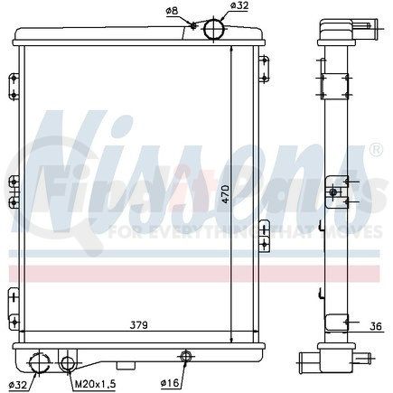 Nissens 604411 RADIATOR