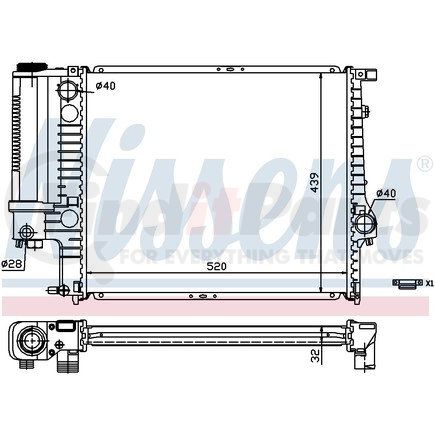 Nissens 60743A Radiator