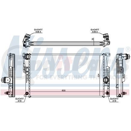 Nissens 60817 Radiator for BMW
