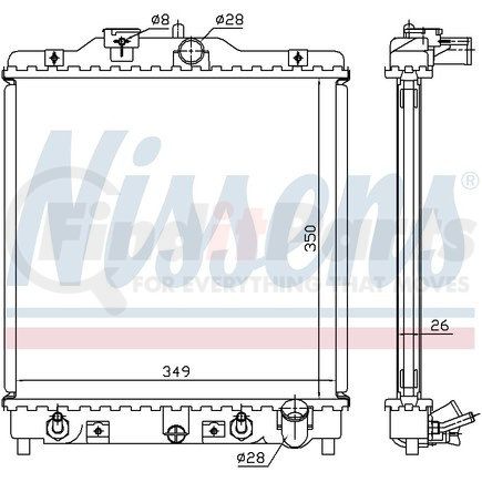 Nissens 633081 RADIATOR