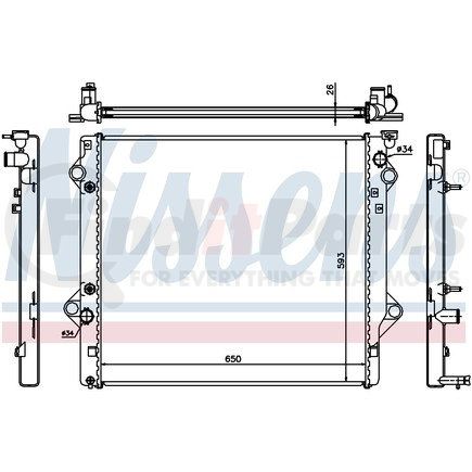 Nissens 64684 RADIATOR