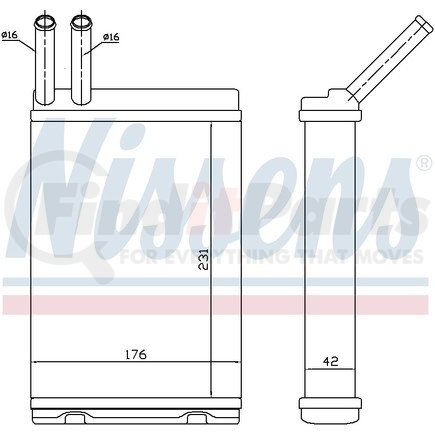 Nissens 73642 HVAC Heater Core for VOLVO