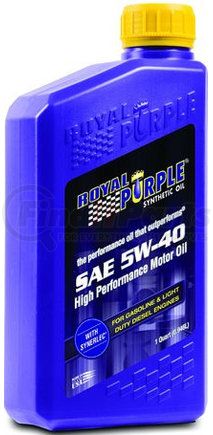 Royal Purple Synth Oils 01540 SAE 5W40 MOTOR O