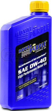 Royal Purple Synth Oils 11484 SAE 0W40 - 1 QUA