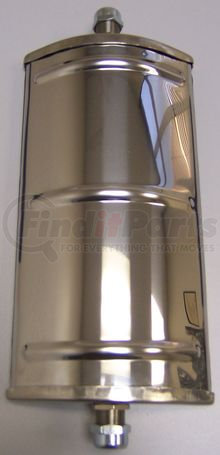 Cham-Cal 20851 Open Road 5"x 10" Jr. West Coast "Tube Through" Style Mirror, Stainless Steel