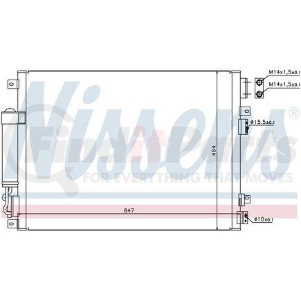 Nissens 94874 CONDENSER