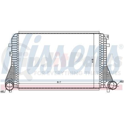 Nissens 96568 Intercooler for VOLKSWAGEN WATER