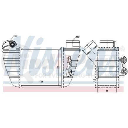 Nissens 96682 Intercooler for VOLKSWAGEN WATER