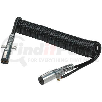 Phillips Industries 23-2628-1 Cable Assembly-Liftgate, Dual Pole to Single Pole, Coiled, 15 Ft., 2/4 ga., with Zinc Die-Cast Plugs