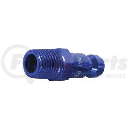 Legacy Mfg. Co. A72440C-X ColorConnex Type C, 1/4" body, 1/4" MNPT plug, Blue Anodized