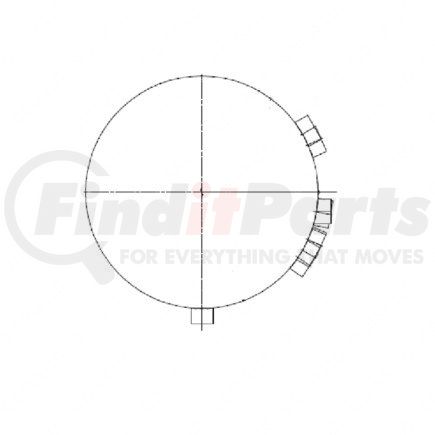 Freightliner 12-19920-000 TANK-AIR,SEC,DUAL,2200