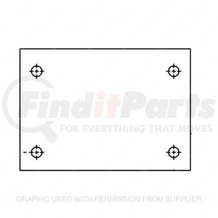 Freightliner 1214810000 PLATE BACKING AIR DRY