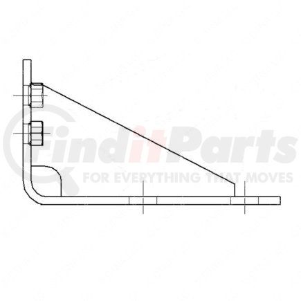 Freightliner 2125989010 BRACKET BUMPER MTG LH