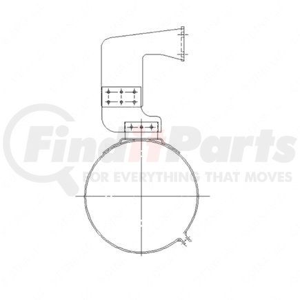 Freightliner A04-17823-000 ASSY-SUPPORT.HORIZ MUF.3.