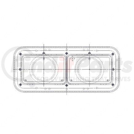 Freightliner A0618792004 HEADLIGHT. DUAL RECT