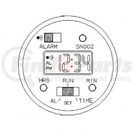 Freightliner A06-19468-001 CLOCK