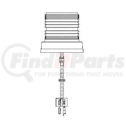 Freightliner A06-22008-020 STROBE-GRO78053,AMBER