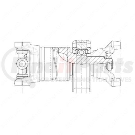 Freightliner A0910489730 DRIVESHAFT ASM 155R IB MID