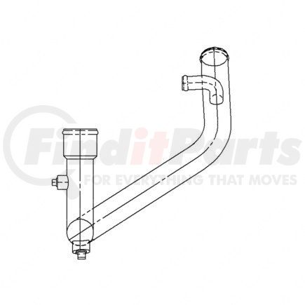 Freightliner A0516765000 PIPE ASM RADIATOR LOW
