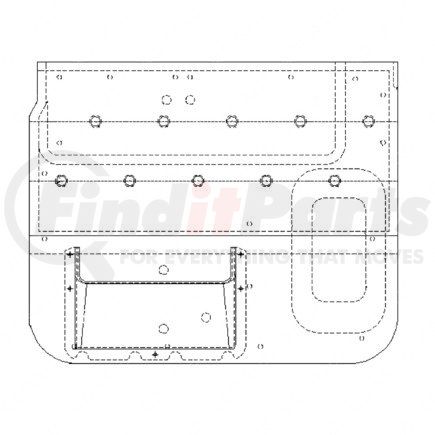 Freightliner A22-37629-810 DOOR PANEL CAB INTERIO