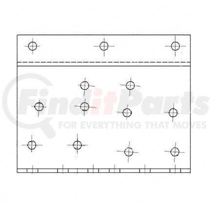 Freightliner A6803120152 BRACKET MOUNTING ENG C/MBR