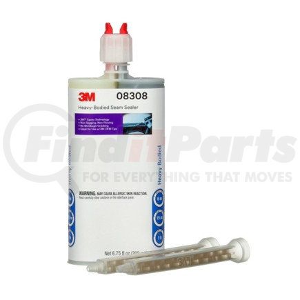 3M 08308 3M Heavy-Bodied Seam Sealer, 08308, 200 mL Cartridge, 6 per case