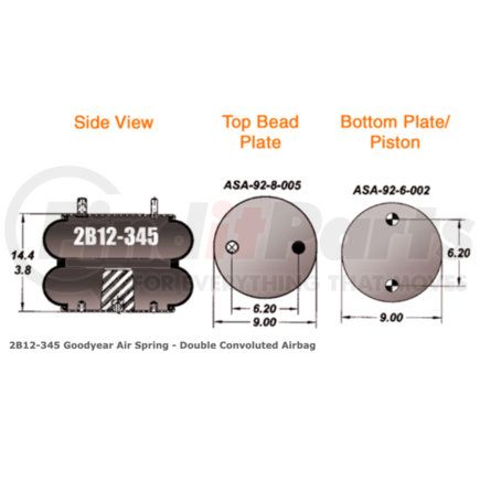 Goodyear 2B12345 Air Spring