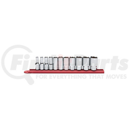 GEARWRENCH 80555S 11 Piece 3/8" Drive 6 Point SAE Mid Length Socket Set