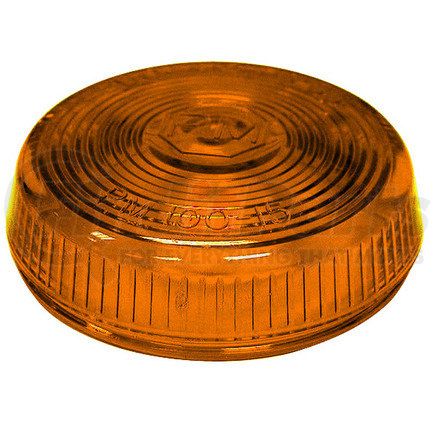 Peterson Lighting 100-15A 100-15 Round Clearance/Side Marker Replacement Lens - Amber Lens