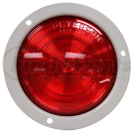 Peterson Lighting M814R 814/816 Single Diode LED 4" Round Stop, Turn and Tail Light - LED single-diode, AMP connector, flange