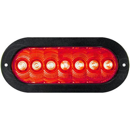 Peterson Lighting M823RTL-7 820R-7/823R-7 LumenX® Oval LED Stop, Turn and Tail Light, AMP - Red Narrow Flange