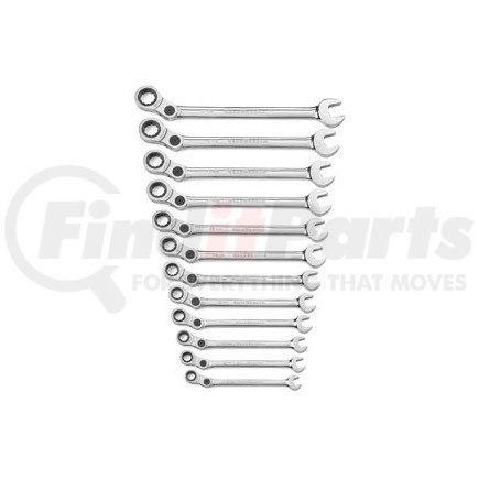 GEARWRENCH 85488 12 pc Metric Indexing Combination Ratcheting Wrench Set