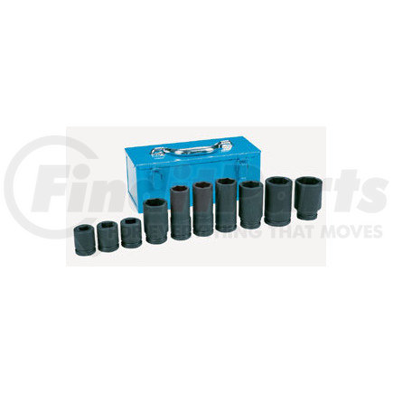 Grey Pneumatic 8153 10 Pc. 3/4" Drive Fractional/Metric Set